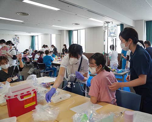 安全な静脈注射研修風景